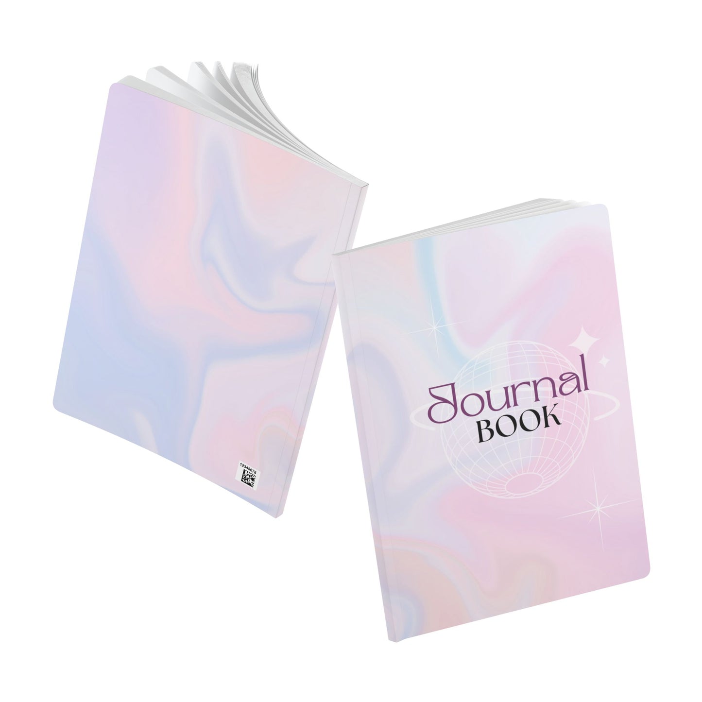 Pastel Cosmic Softcover Journal - Dreamy Writing Notebook with Inside Prints