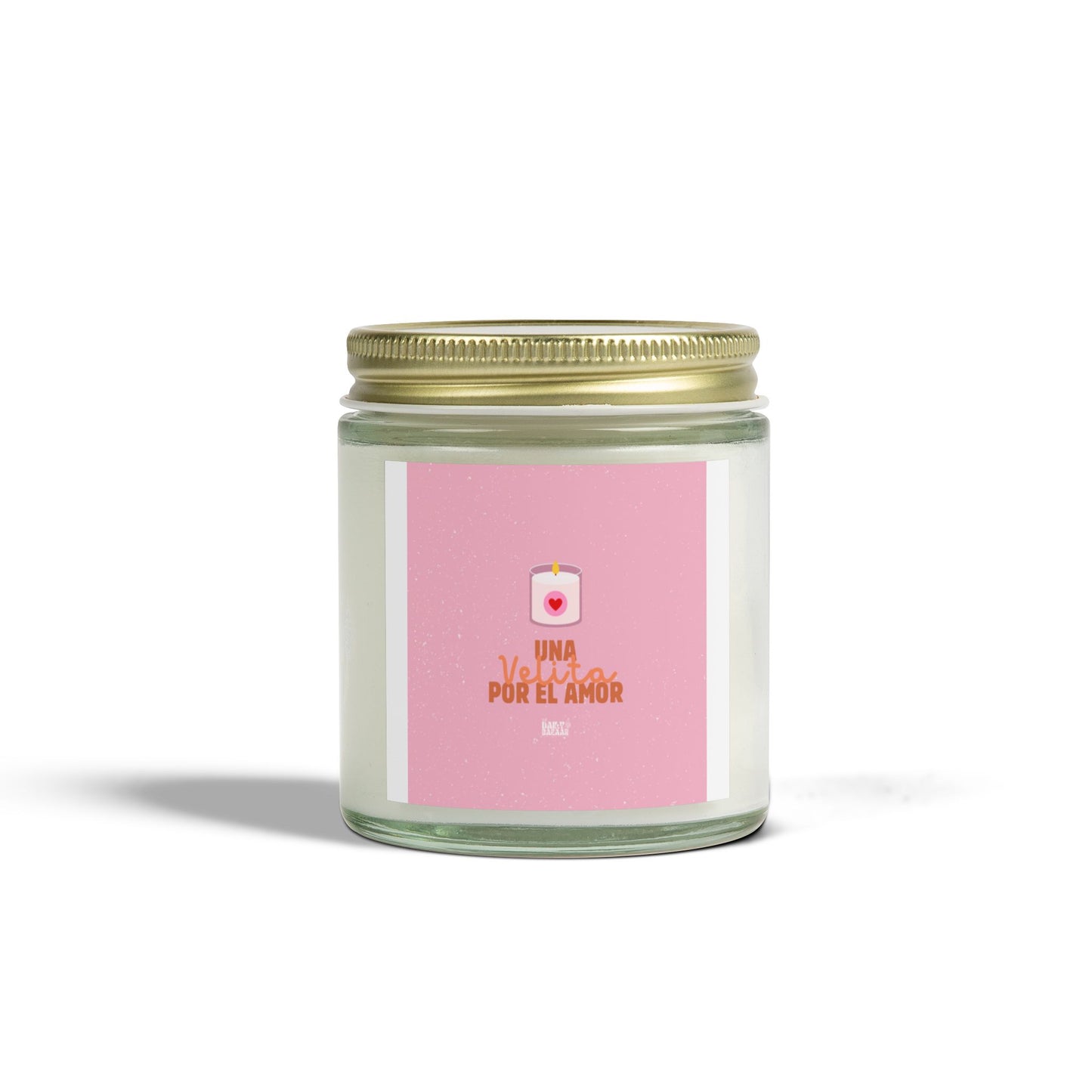 Scented Candle - Una Vela Por El Amor (Coconut Apricot Wax) - Perfect Gift for Romantic Occasions