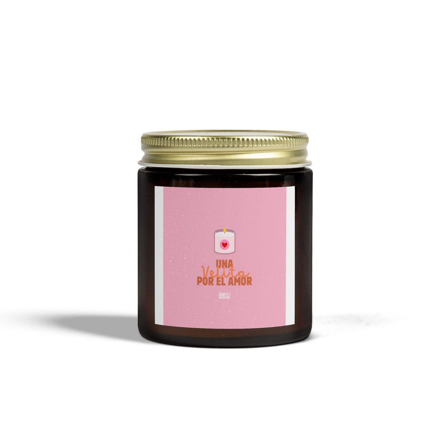 Scented Candle - Una Vela Por El Amor (Coconut Apricot Wax) - Perfect Gift for Romantic Occasions