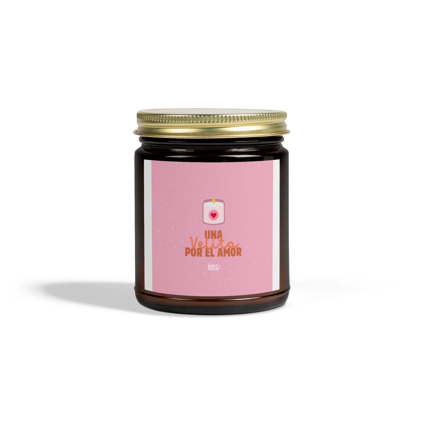 Scented Candle - Una Vela Por El Amor (Coconut Apricot Wax) - Perfect Gift for Romantic Occasions
