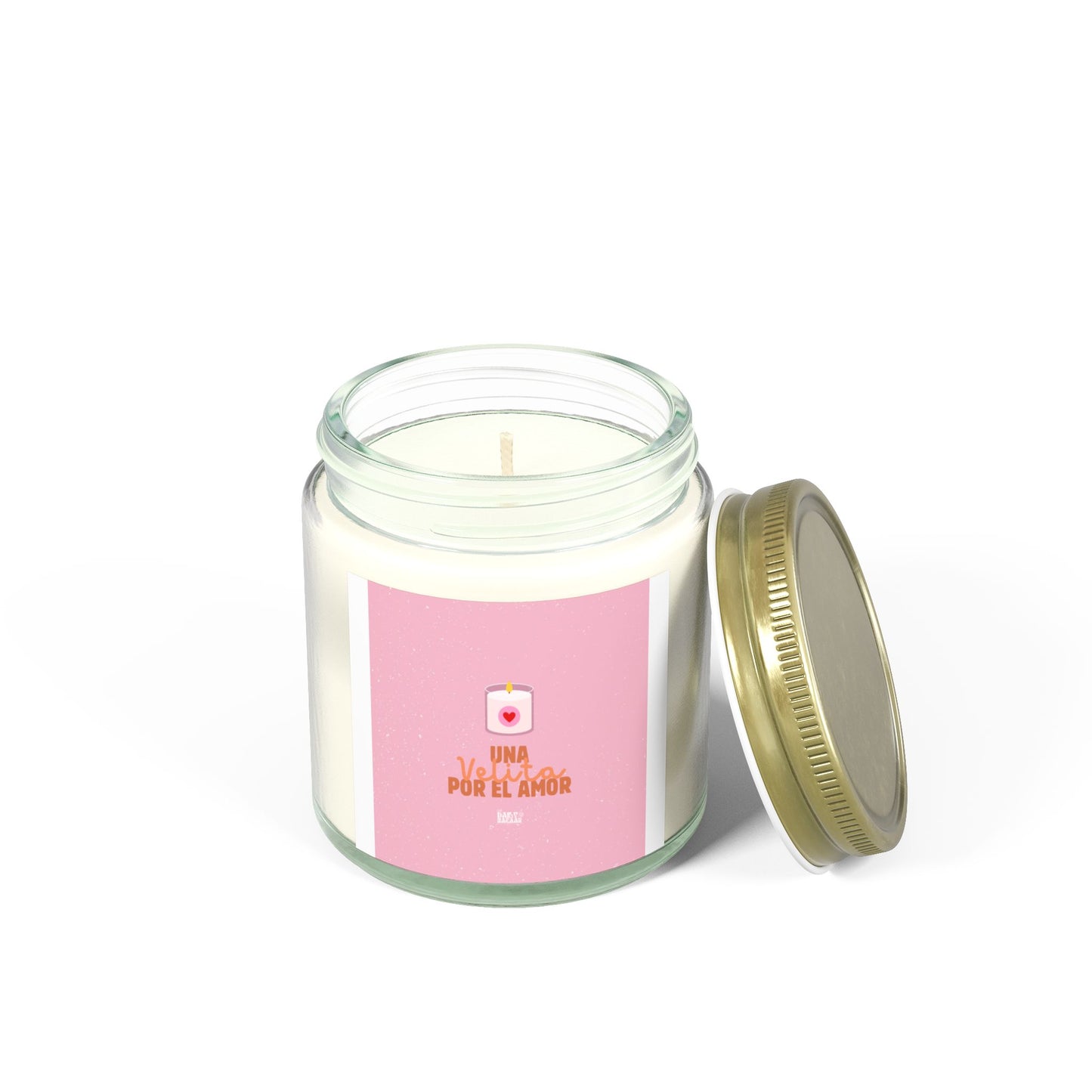 Scented Candle - Una Vela Por El Amor (Coconut Apricot Wax) - Perfect Gift for Romantic Occasions