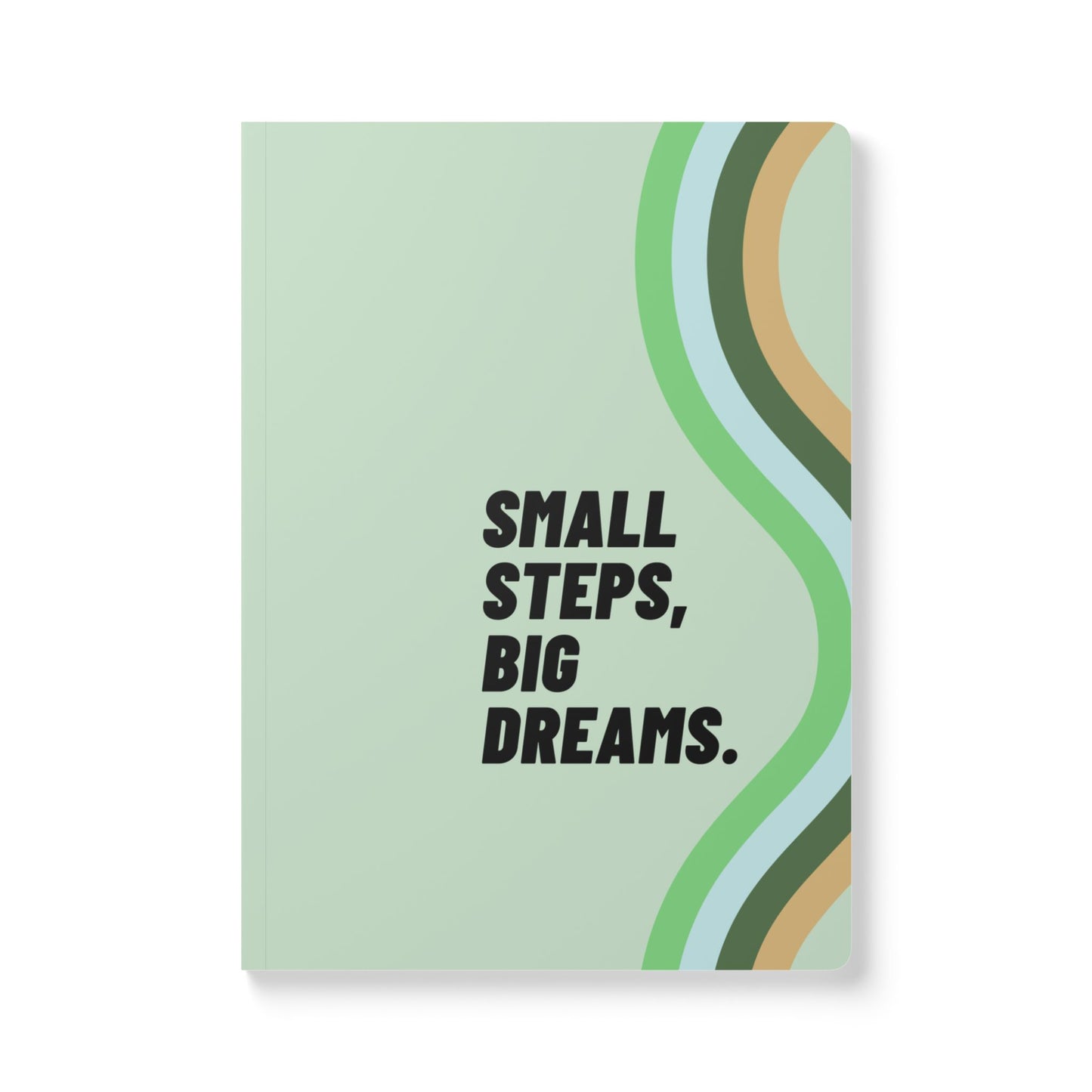Inspiration Softcover Journal - 'Small Steps, Big Dreams' - Perfect for Goal Setting, Gifts & Self-Reflection