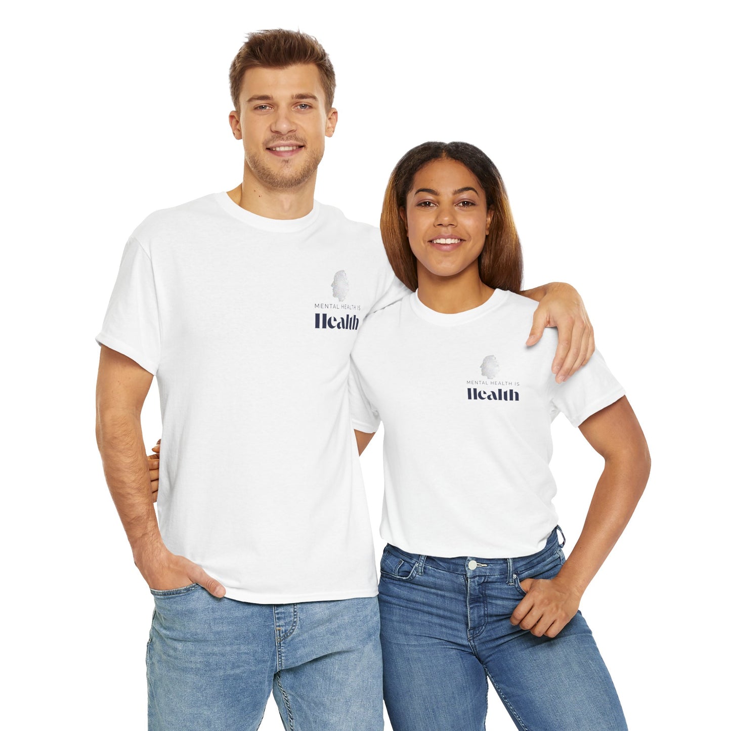 Mental Health is Health T-Shirt – Self-Care & Awareness Tee, Positive Affirmation Unisex Shirt Advocating for Therapy & Stigma