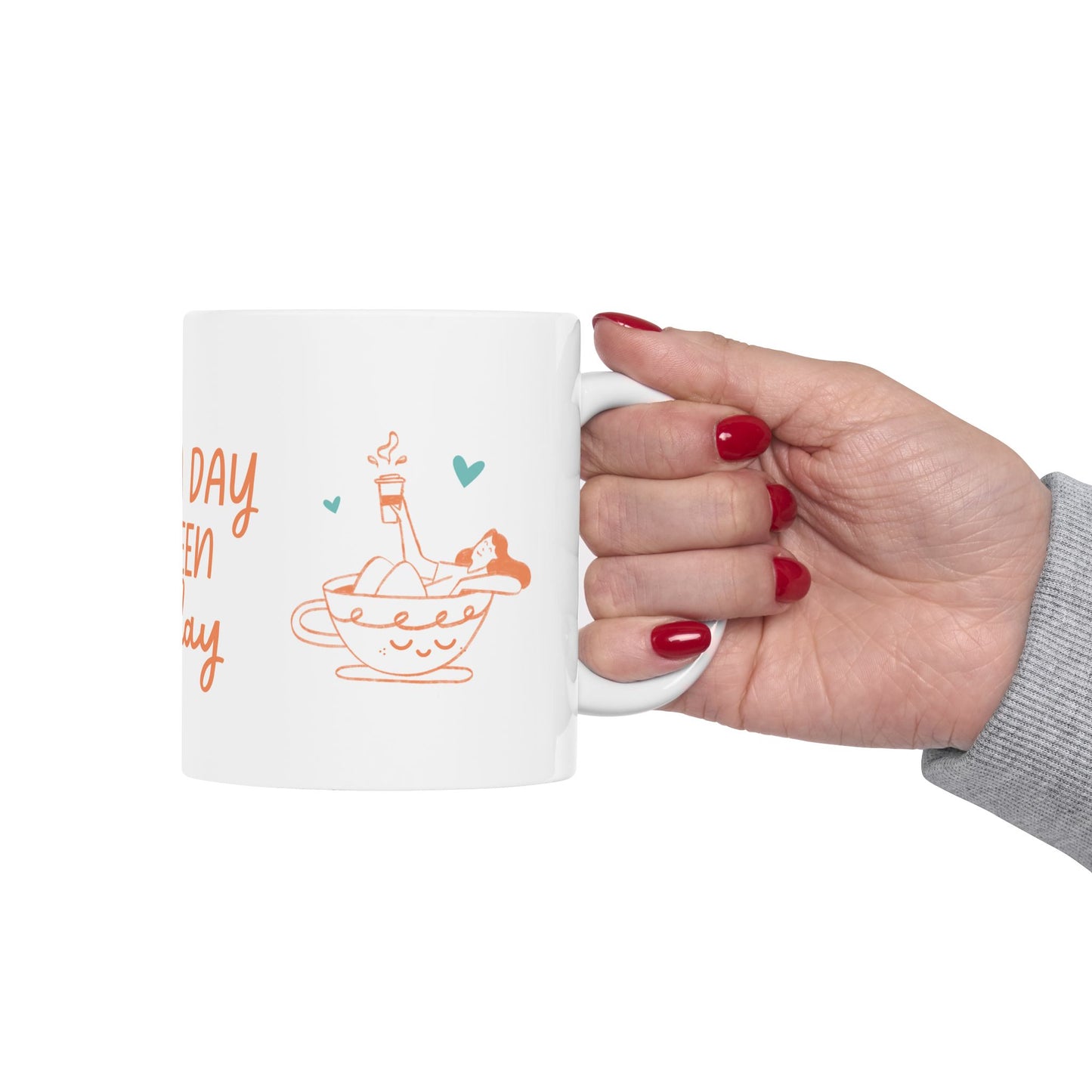 I Need a Day Between Everyday Ceramic Mug - Fun Coffee Cup for Relaxation