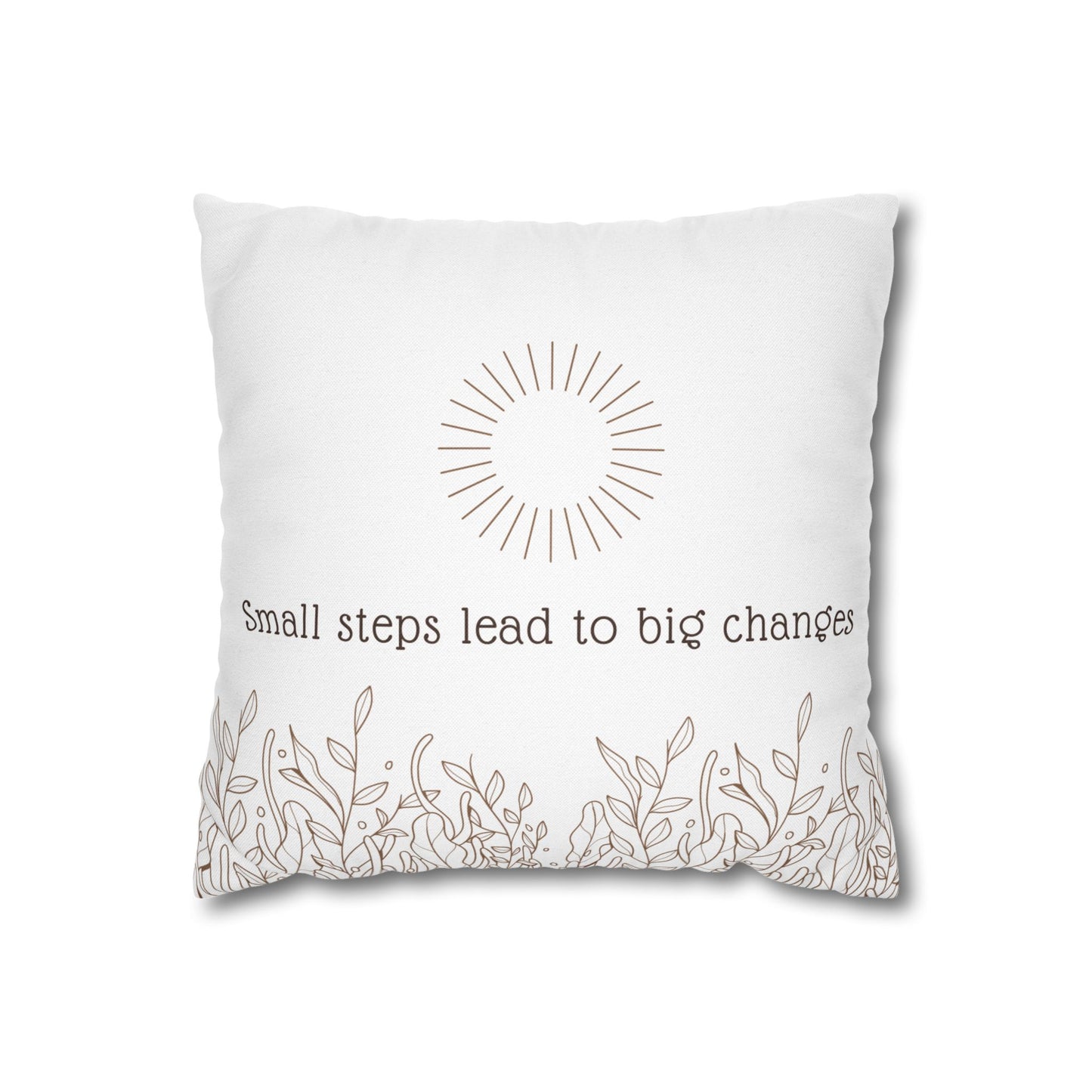 Motivational Pillowcase with Boho and Mid-Century Design | Custom Quote Pillow Cover | Double-Sided Print Home Decor | Gift for Inspiration