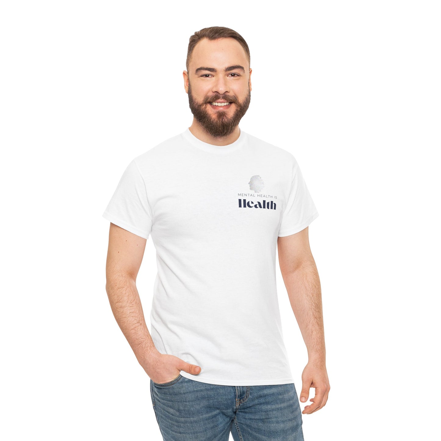 Mental Health is Health T-Shirt – Self-Care & Awareness Tee, Positive Affirmation Unisex Shirt Advocating for Therapy & Stigma