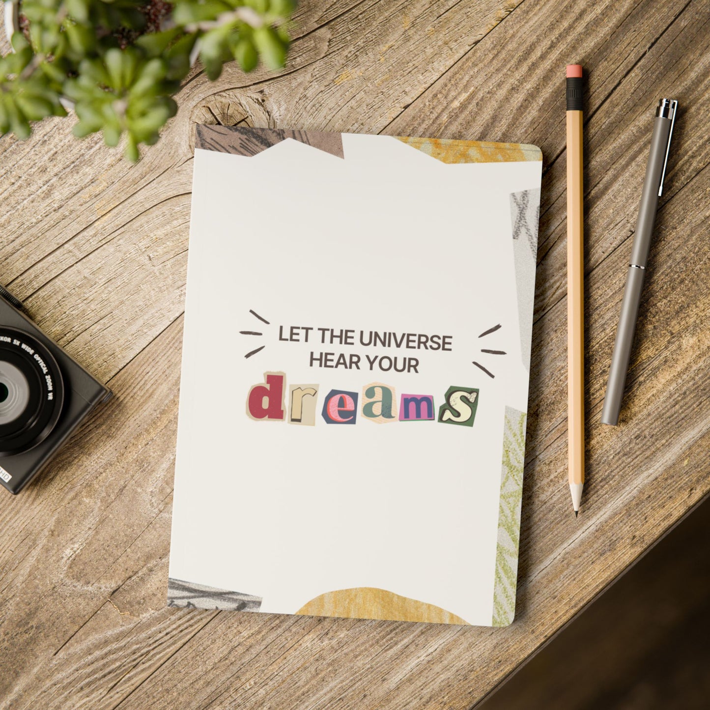 Inspirational Softcover Journal - "Let the Universe Hear Your Dreams" - Perfect for Writers and Dreamers