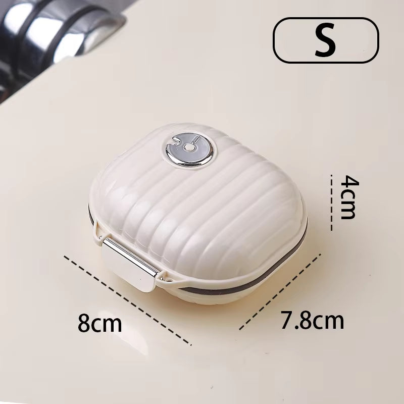 Portable Travel for Seven Days Multiple Compartments Sealed Pill and Tablet Storage Box