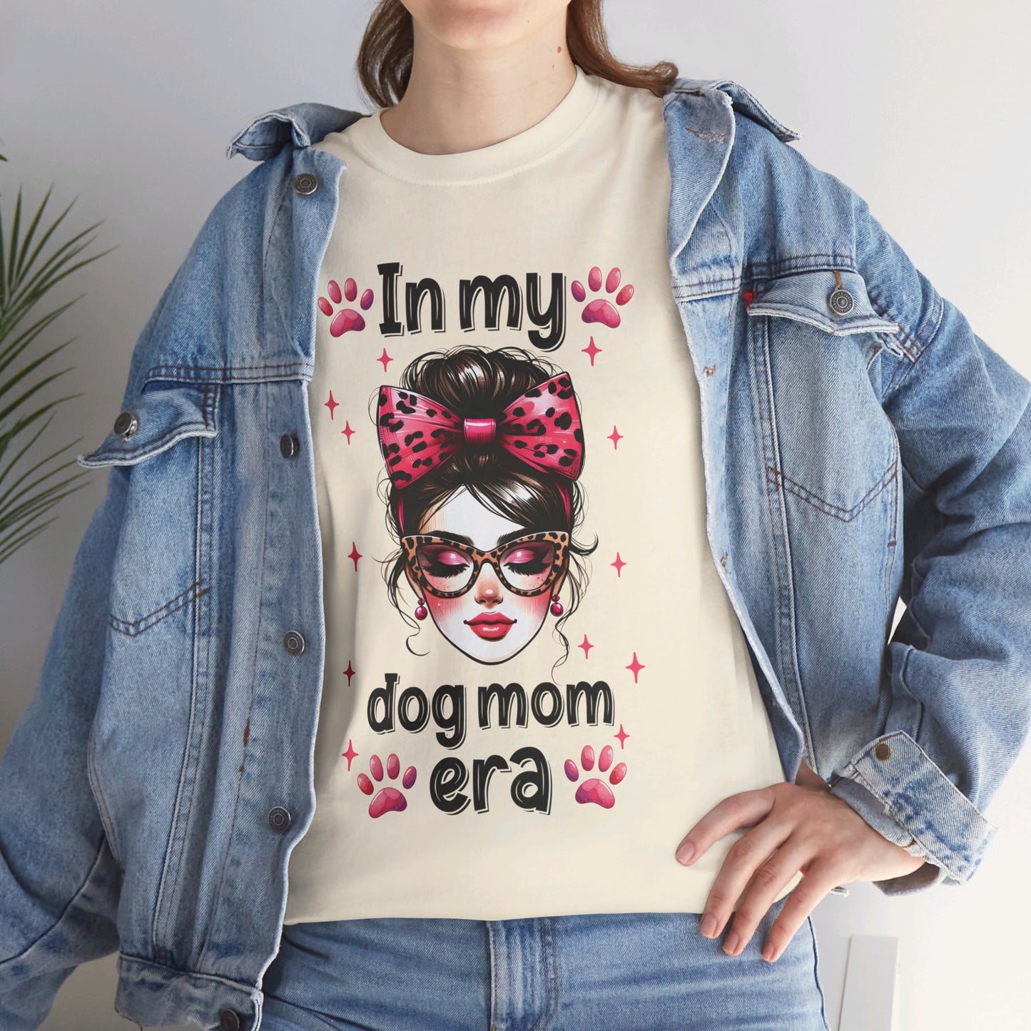 Unisex Heavy Cotton Tee, In My Dog Mom Era