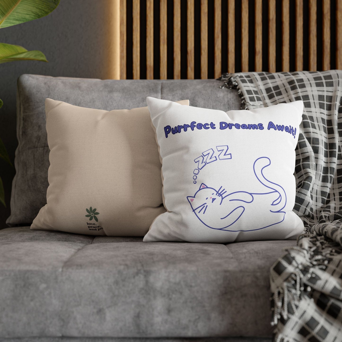 Cute Cat Lover Pillowcase – Funny Quote, Perfect Gift for Cat Parents, Him, Her, Friends