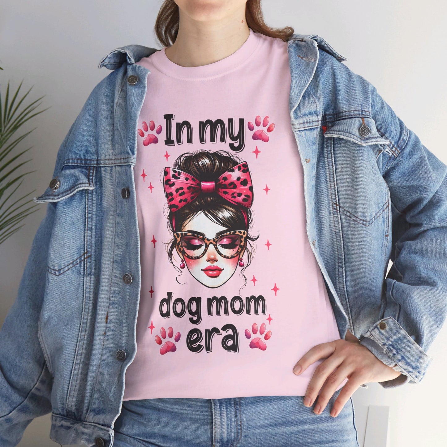 Unisex Heavy Cotton Tee, In My Dog Mom Era