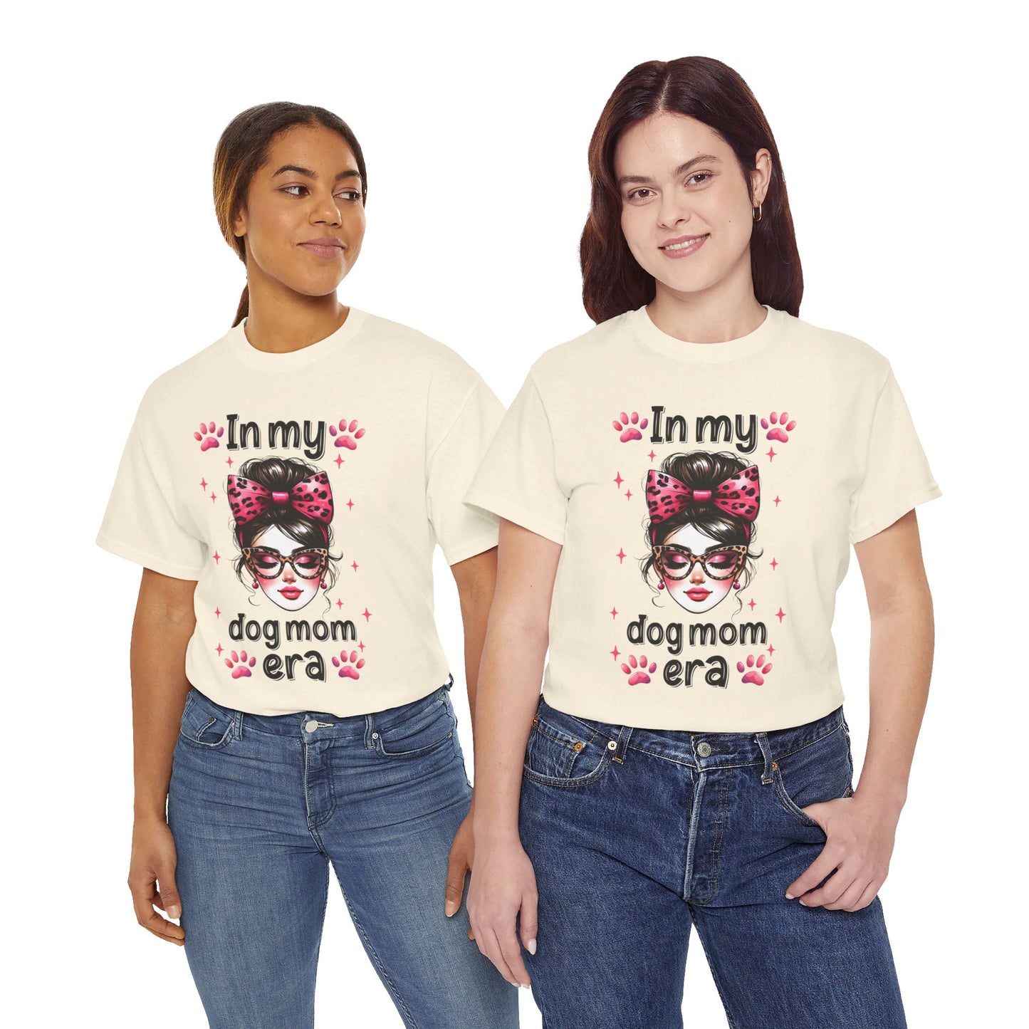 Unisex Heavy Cotton Tee, In My Dog Mom Era