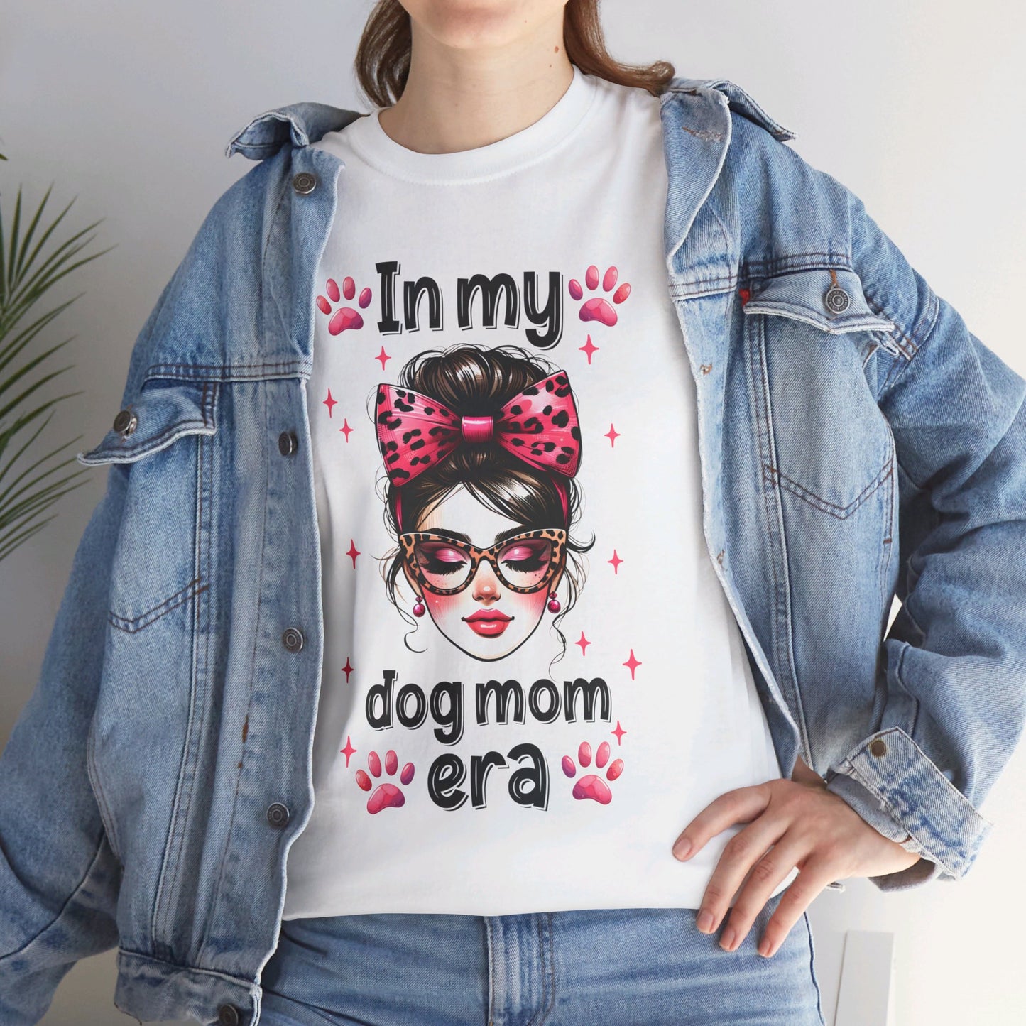 Unisex Heavy Cotton Tee, In My Dog Mom Era