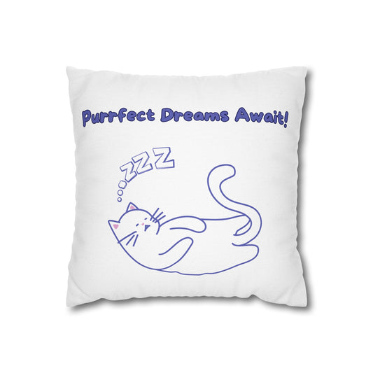 Cute Cat Lover Pillowcase – Funny Quote, Perfect Gift for Cat Parents, Him, Her, Friends