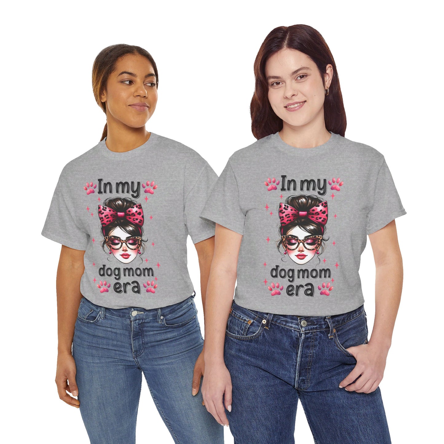 Unisex Heavy Cotton Tee, In My Dog Mom Era