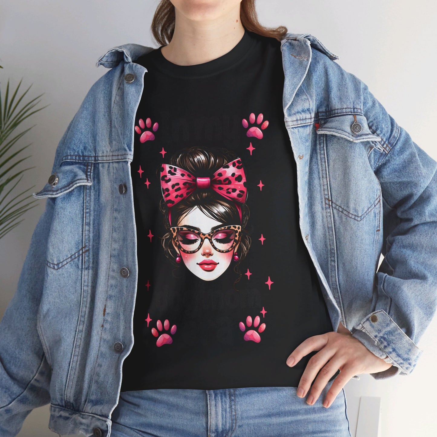 Unisex Heavy Cotton Tee, In My Dog Mom Era