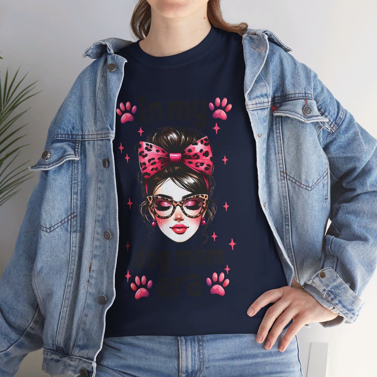 Unisex Heavy Cotton Tee, In My Dog Mom Era