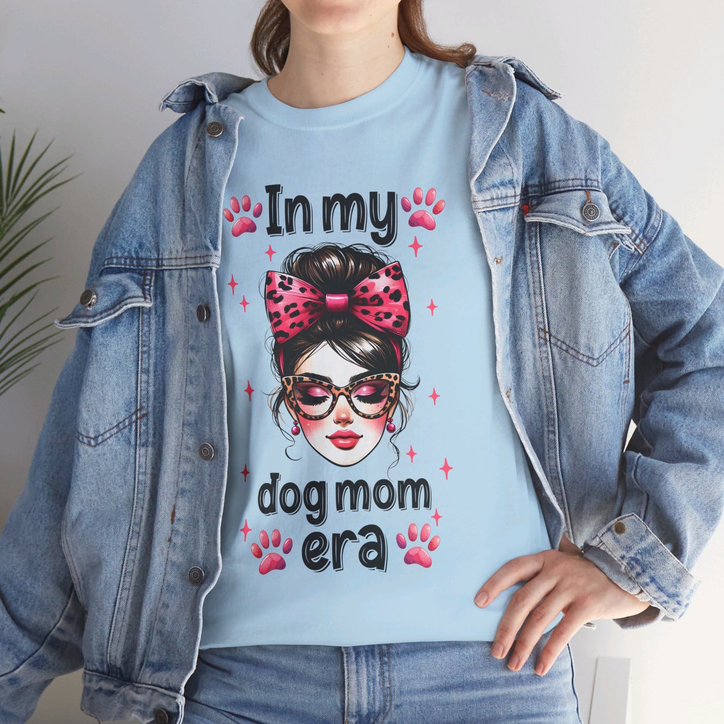 Unisex Heavy Cotton Tee, In My Dog Mom Era